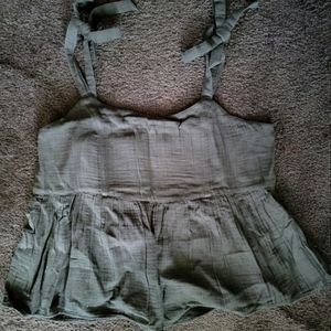 Black Babydoll Swing Tie Tank Old Navy